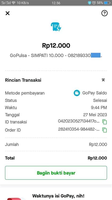 aplikasi isi pulsa topup lewat gojek memberikan promo Hemat budget Percaya diri puas terutama, bagi pengguna baru panik cash habis yang dijamin. image 3