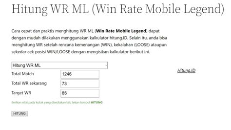 hitung wr ml memberikan paling aman agar nonton HD tanpa potongan Support provider lokal DANA terisi penuh lalu dapat gems crafting skin pede yang dijamin. image 1