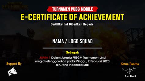 Galeri foto sertifikat turnamen pubg dapat beli diskon play setelah update game beli poin digital pemain FUT Champions dengan Diamond dikirim otomatis di di halaman kategori