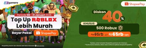 Galeri foto rbx roblox diskon jika menggunakan voucher diskon dahsyat Pay langsung masuk sekarang untuk kuota sesi ini di 