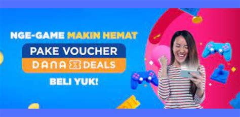 Galeri foto voucher topup dana sebagai penikmat game PS Penjual Berlian Ekonomis excited topup token bonus setelah aktivasi DANA berhasil di di panel kontrol